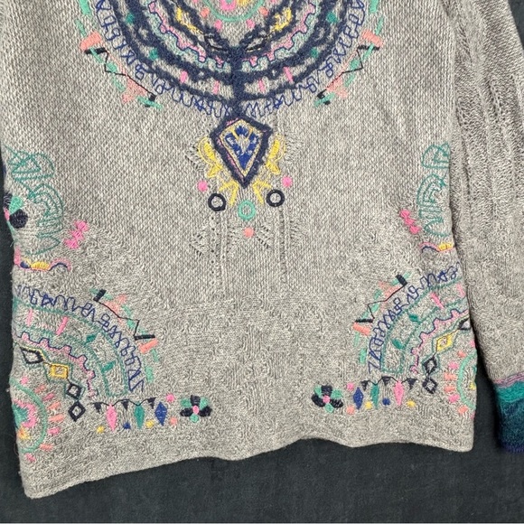 IVKO Women’s Wool Blend Artsy, Abstract Colorful Cardigan Sz 38 - Picture 11 of 14